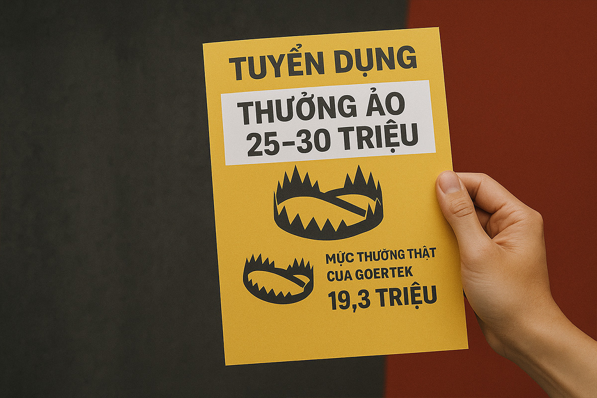 Sập bẫy tuyển dụng (Ảnh AI)