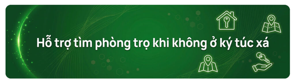 hỗ trợ tìm phòng trọ khi không ở ký túc xá