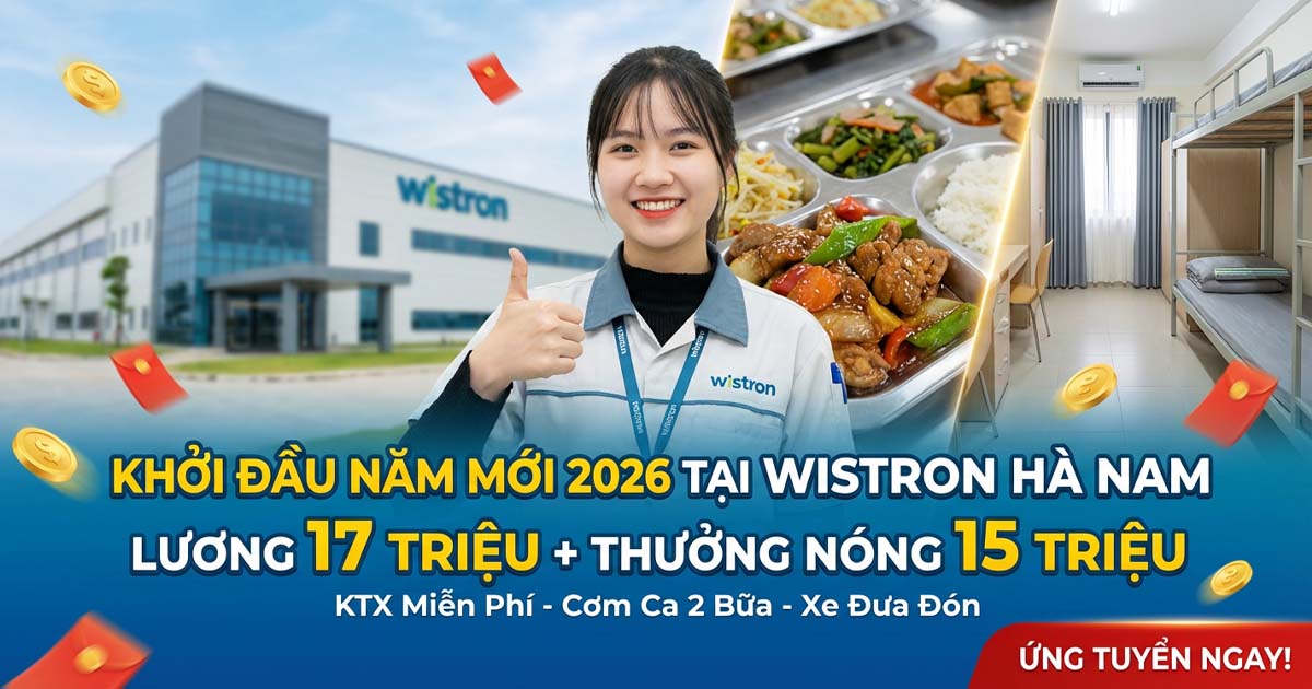 Wistron Hà Nam tuyển dụng