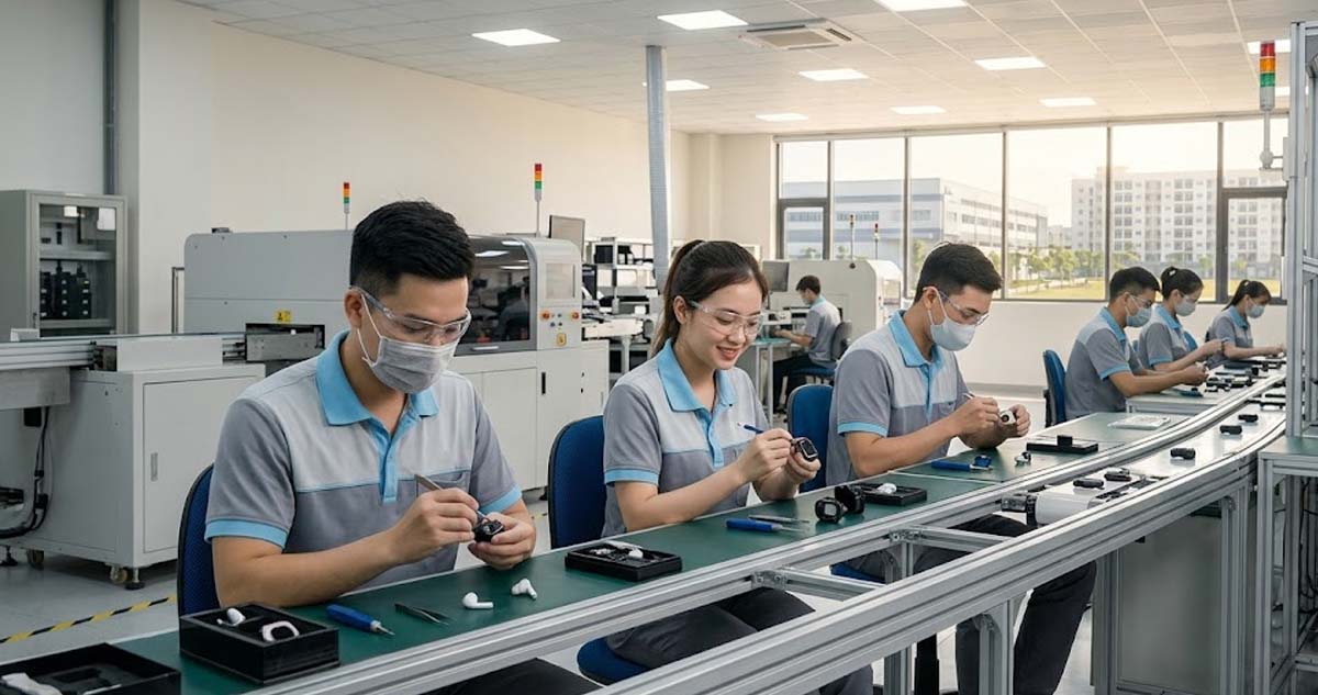 Môi trường làm việc sạch sẽ mát mẻ