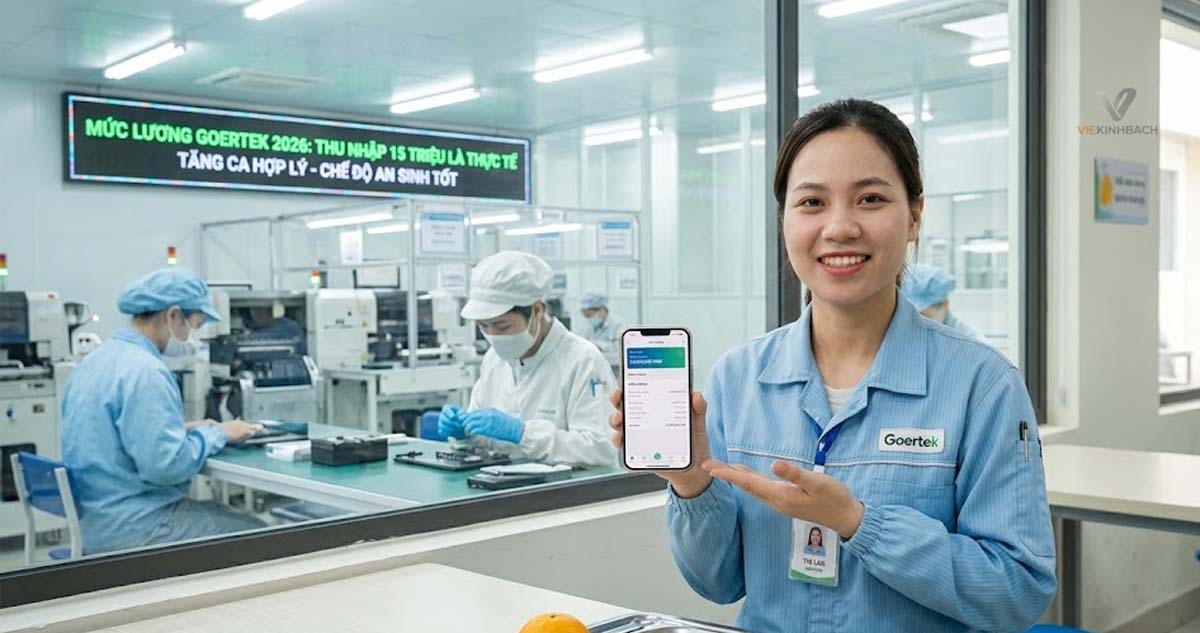Ảnh miêu tả công nhân sản xuất