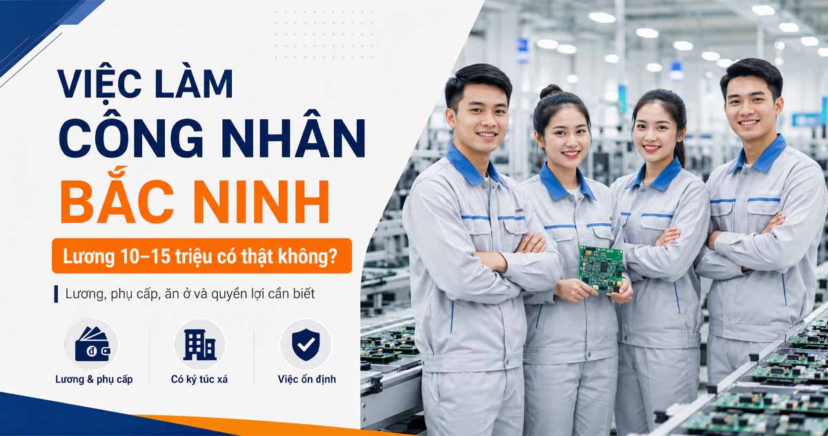 Việc làm công nhân Bắc Ninh