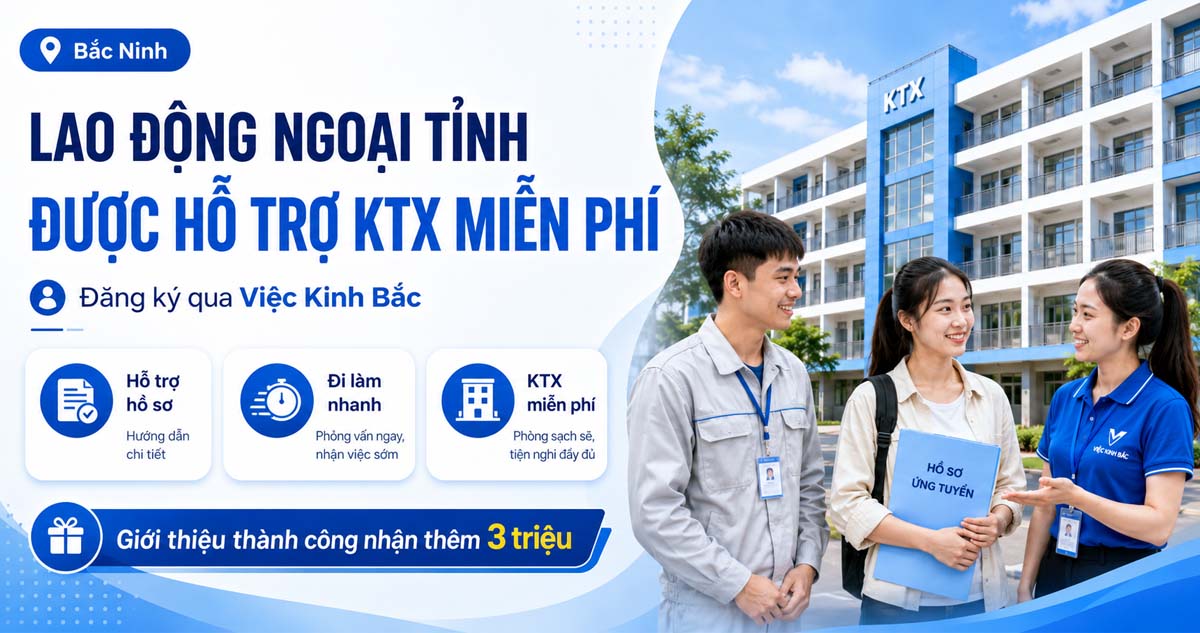 việc làm Bắc Ninh cho lao động ngoại tỉnh